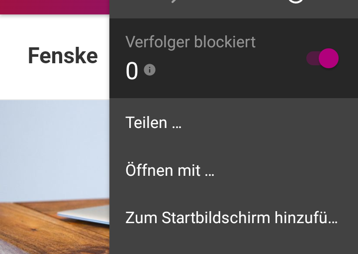 Fenske! Datenschutzfreundlich mit WordPress