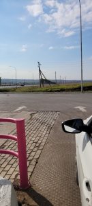 Nach dem Tanken in Russland