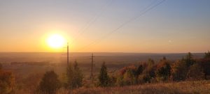 Sonnenuntergang Ascha Russland Süd-Ural