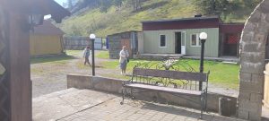 Berghütte Fisch Forellenteiche Russland